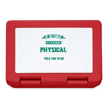 Physiotherapie Physiotherapeut Physio - Brotdose - Rot - Vorne