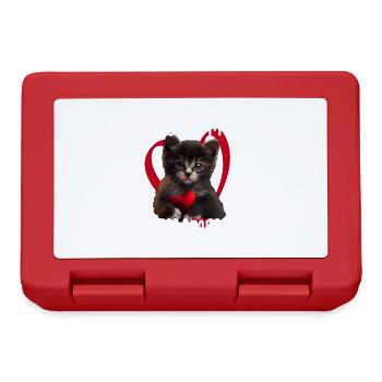 You are my Meow Meow Katze - Brotdose - Rot - Vorne