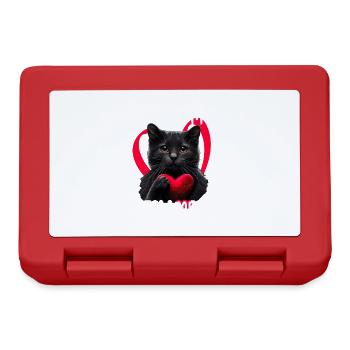 You are my Meow Meow Katze - Brotdose - Rot - Vorne