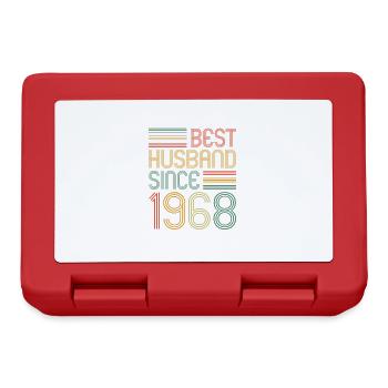 55th Wedding Anniversary Best Husband since 1968 - Lunchbox - red - Front
