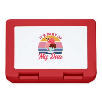 Cela fait partie de mon cadeau de crème glacée ADN - Boîte à goûter - rouge - Devant