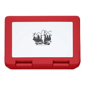 Hikers Love of Nature Hiking Hiking Nature - Lunchbox - red - Front