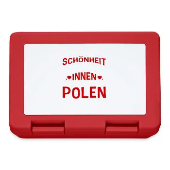 Schönheit Kommt Aus Polen Polska Frau Baba - Brotdose - Rot - Vorne