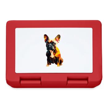 French Bulldog Frenchie Französische Bulldogge - Lunchbox - red - Front