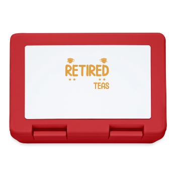 Teetrinker Geschenk Tasse Tee Liebhaber - Brotdose - Rot - Vorne