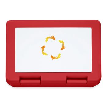 Goldfish Squad Aquaristics Funny Saying Fish - Lunchbox - red - Front
