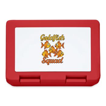 Goldfish Squad Cute Baby Goldfish Hobby - Lunchbox - red - Front