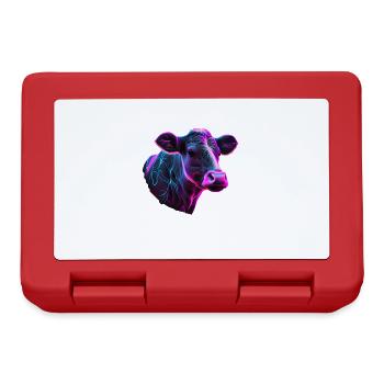 cows farmer farmer cow lover funny cow - Lunchbox - red - Front