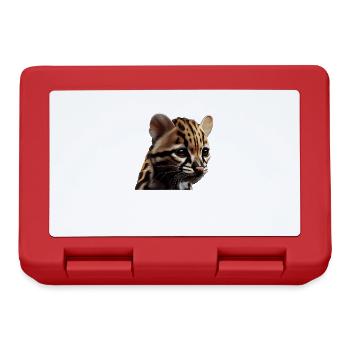 just a boy girl who loves Ocelots Ocelot ocelot ocelot - Lunchbox - red - Front