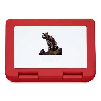 just a boy girl who loves Ocelots Ocelot ocelot ocelot - Lunchbox - red - Front