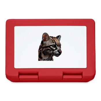 just a boy girl who loves Ocelots Ocelot ocelot ocelot - Lunchbox - red - Front