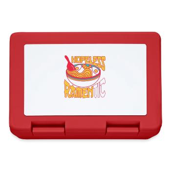 Ramen Nudelsuppe Japanische Kawaii Geschenk Ramen - Brotdose - Rot - Vorne