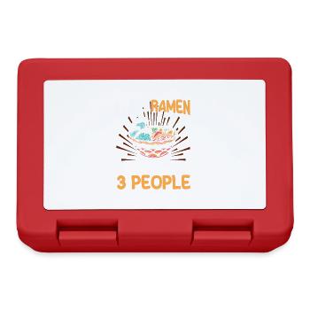 Ramen Nudelsuppe Japanische Kawaii Geschenk Ramen - Brotdose - Rot - Vorne