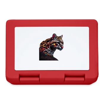 just a boy girl who loves Ocelots Ocelot ocelot ocelot - Lunchbox - red - Front