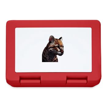 just a boy girl who loves Ocelots Ocelot ocelot ocelot - Lunchbox - red - Front