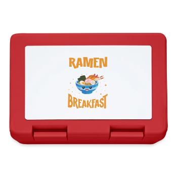 Ramen Nudelsuppe Japanische Kawaii Geschenk Ramen - Brotdose - Rot - Vorne