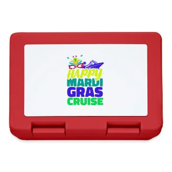 Happy Mardi Gras Cruise Mardi Gras Geschen - Lunchbox - red - Front