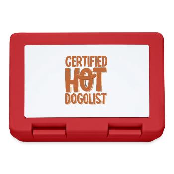 Certified Hot Dog Lovers Hot Dog Gift - Lunchbox - red - Front
