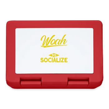 Introverted Gift Sarcastic Introverted - Lunchbox - red - Front