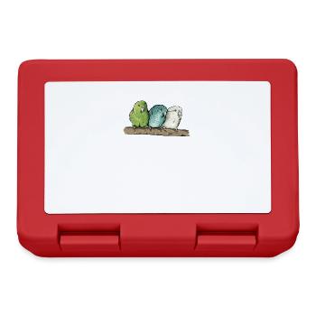Perruche de Catherine I Perruche Oiseau d’ornementMotif pour - Boîte à goûter - rouge - Devant
