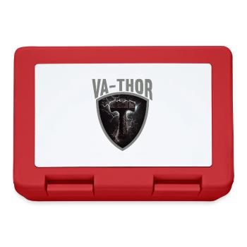 Papa Vathor Va Thor Vatertag Vatertagsgeschenk - Brotdose - Rot - Vorne