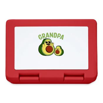 Grandfather of Babycado Guacamole Avocado Lover - Lunchbox - red - Front