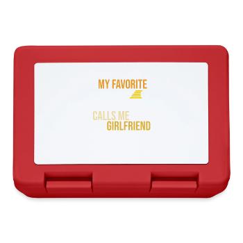 Football player calls me girlfriend football coach - Lunchbox - red - Front