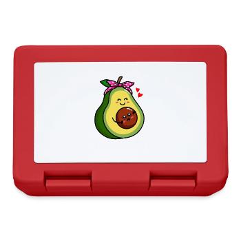 Mamacado Avocado Guacamole Lovers Avocados - Lunchbox - red - Front