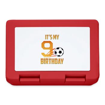 Football player-9. - Lunchbox - red - Front