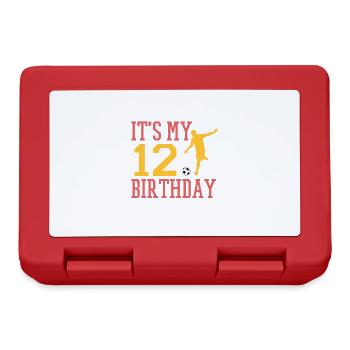 Football player-12. - Lunchbox - red - Front