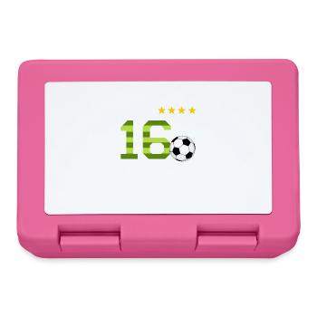 Football player 16th birthday football - Lunchbox - pink - Front