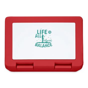 Life is all about Balance SUP Stand up Paddle - Brotdose - Rot - Vorne