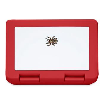 Vogelspinne I Tarantula Terrarium Motiv für - Brotdose - Rot - Vorne