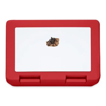 Vogelspinne I Tarantula Terrarium Motiv für - Brotdose - Rot - Vorne