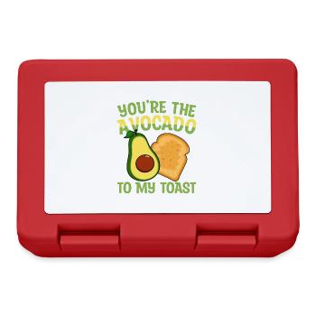 Love Avocado Toast Guacamole Lovers Avocados - Lunchbox - red - Front