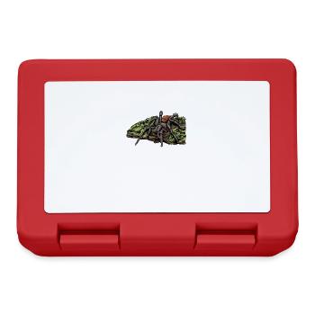 Vogelspinne I Tarantula Terrarium Motiv für - Brotdose - Rot - Vorne