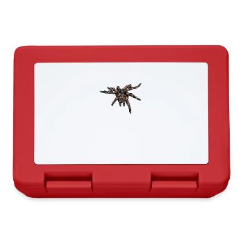 Vogelspinne I Tarantula Terrarium Motiv für - Brotdose - Rot - Vorne
