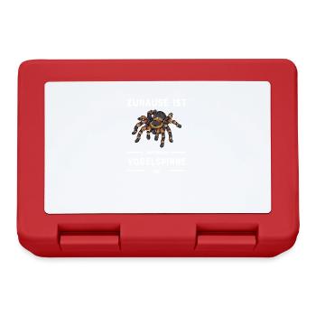 Vogelspinne I Tarantula Terrarium Motiv für - Brotdose - Rot - Vorne