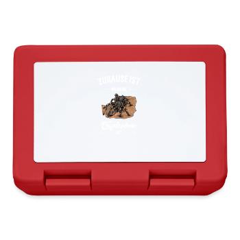 Vogelspinne I Tarantula Terrarium Motiv für - Brotdose - Rot - Vorne