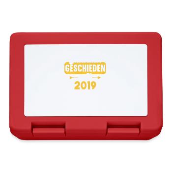 Glücklich geschieden seit 2019 Scheidungs - Brotdose - Rot - Vorne