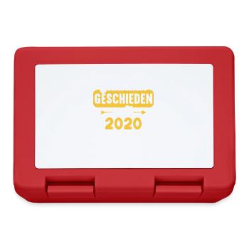 Glücklich geschieden seit 2020 Scheidungs - Brotdose - Rot - Vorne