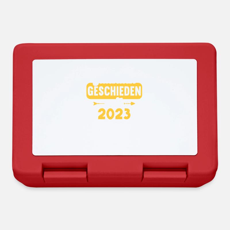 Glücklich geschieden seit 2022 Scheidungs - Brotdose - Rot