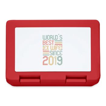 Worlds Best Ex Wife since 2019 Divorce - Lunchbox - red - Front