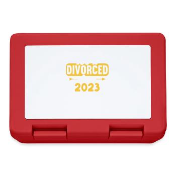 100% divorced since 2023 divorce - Lunchbox - red - Front
