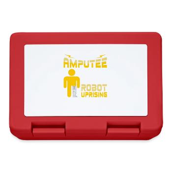 Prothèse robotisée jambe-bras amputée avec jambes - Boîte à goûter - rouge - Devant