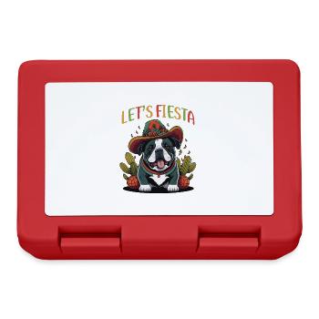 Happy Cinco de Mayo lets fiesta Bulldog - Lunchbox - red - Front