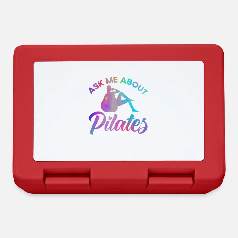 Pilates Posez-moi des questions sur Cadeau Pilates - Boîte à goûter - rouge
