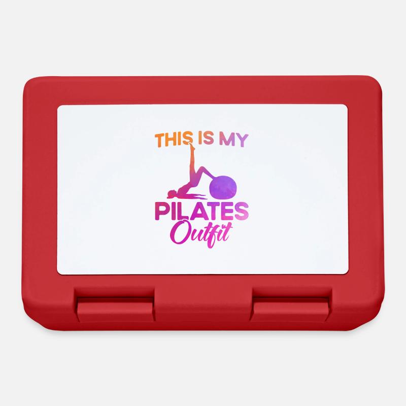 Pilates Ceci est mon cadeau de tenue Pilates - Boîte à goûter - rouge