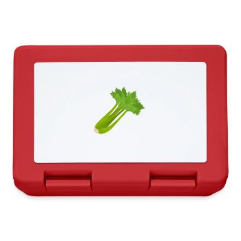 Healthy Food Vegetables Celery Eating - Lunchbox - red - Front