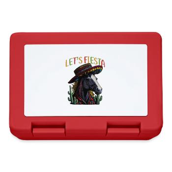 Cinco de Mayo Horse Mexican Let's Fiesta Horse - Lunchbox - red - Front
